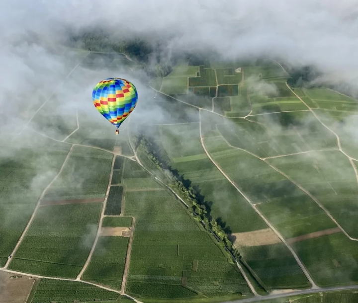 Vol en montgolfière en Champagne Reims France Montgolfières Billet Tour en montgolfière