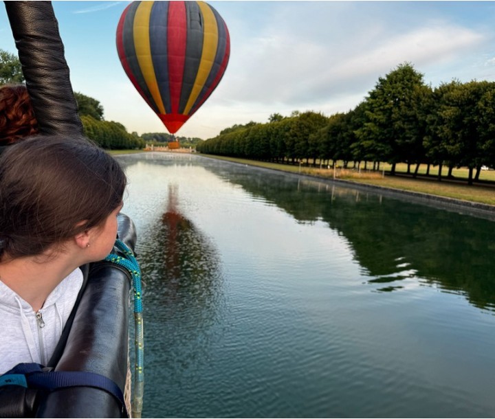 Nacelle privative vol en montgolfière Ile de France Fontainebleau France Montgolfières